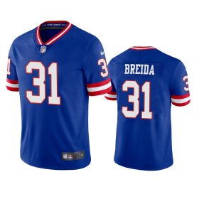 Wholesale Cheap Men\'s New York Giants #31 Matt Breida Royal Classic Vapor Limited Stitched Jersey