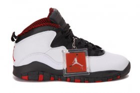 Wholesale Cheap Air Jordan 10 Chicago Retro 2012 Shoes WHITE/BLACK-VARSITY RED