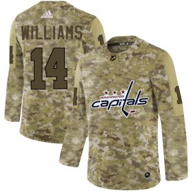 Wholesale Cheap Adidas Capitals #14 Justin Williams Camo Authentic Stitched NHL Jersey