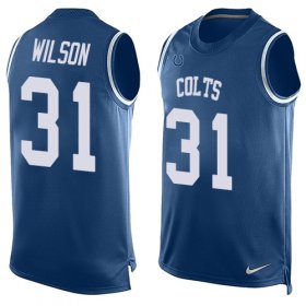 Wholesale Cheap Nike Colts #31 Quincy Wilson Royal Blue Team Color Men\'s Stitched NFL Limited Tank Top Jersey
