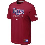 Wholesale Cheap Tampa Bay Rays Nike Short Sleeve Practice MLB T-Shirt Red