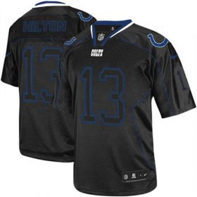 Wholesale Cheap Nike Colts #13 T.Y. Hilton Lights Out Black Men\'s Stitched NFL Elite Jersey