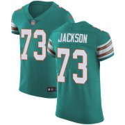 Wholesale Cheap Nike Dolphins #73 Austin Jackson Aqua Green Alternate Men's Stitched NFL New Elite Jersey
