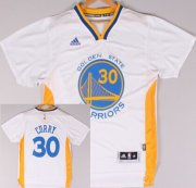 Wholesale Cheap Golden State Warriors #30 Stephen Curry Revolution 30 Swingman 2014 New White Short-Sleeved Jersey
