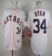 Wholesale Cheap Astros #34 Nolan Ryan White Cool Base Stitched MLB Jersey