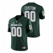 Wholesale Cheap Men's Michigan State Spartans Custom Green College Football Stitched Jersey