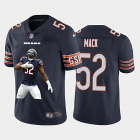 Wholesale Cheap Chicago Bears #52 Khalil Mack Men\'s Nike Player Signature Moves 2 Vapor Limited NFL Jersey Navy Blue
