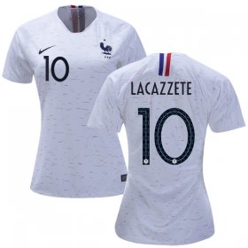 Wholesale Cheap Women\'s France #10 Lacazzete Away Soccer Country Jersey