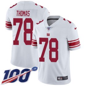 Wholesale Cheap Nike Giants #78 Andrew Thomas White Men\'s Stitched NFL 100th Season Vapor Untouchable Limited Jersey