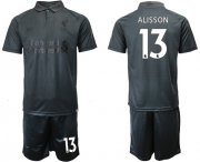 Wholesale Cheap Liverpool #13 Alisson Black Soccer Club Jersey