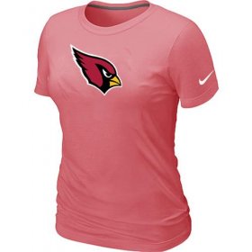 Wholesale Cheap Women\'s Nike Arizona Cardinals Pink Logo T-Shirt