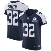 Wholesale Cheap Nike Cowboys #32 Saivion Smith Navy Blue Thanksgiving Men's Stitched With Established In 1960 Patch NFL Vapor Untouchable Throwback Elite Jersey