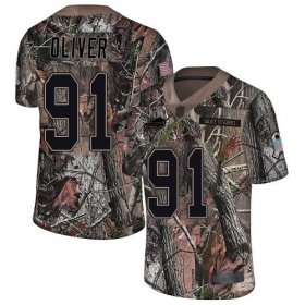 Wholesale Cheap Nike Bills #91 Ed Oliver Camo Men\'s Stitched NFL Limited Rush Realtree Jersey