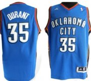 Wholesale Cheap Oklahoma City Thunder #35 Kevin Durant Revolution 30 Swingman Blue Jersey