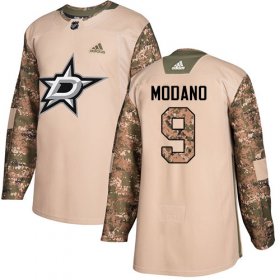 Wholesale Cheap Adidas Stars #9 Mike Modano Camo Authentic 2017 Veterans Day Stitched NHL Jersey