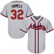 Wholesale Cheap Braves #32 Cole Hamels Grey New Cool Base Stitched MLB Jersey