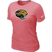 Wholesale Cheap Women's Nike Jacksonville Jaguars Pink Logo T-Shirt