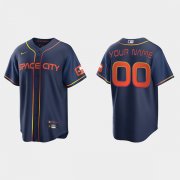 Wholesale Cheap Men's Houston Astros ACTIVE PLAYER Custom 2022 Navy City Connect Cool Base Stitched Jersey
