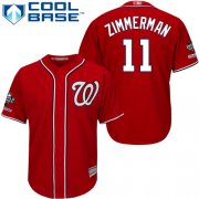 Wholesale Cheap Nationals #11 Ryan Zimmerman Red New Cool Base 2019 World Series Champions Stitched MLB Jersey