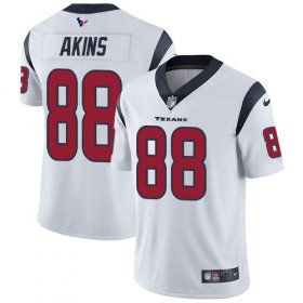 Wholesale Cheap Nike Texans #88 Jordan Akins White Youth Stitched NFL Vapor Untouchable Limited Jersey