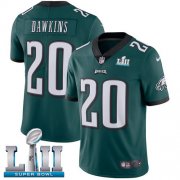 Wholesale Cheap Nike Eagles #20 Brian Dawkins Midnight Green Team Color Super Bowl LII Men's Stitched NFL Vapor Untouchable Limited Jersey