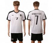 Wholesale Cheap Austria #7 Arnautovic White Away Soccer Country Jersey