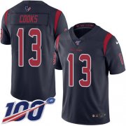 Wholesale Cheap Nike Texans #13 Brandin Cooks Navy Blue Youth Stitched NFL Limited Rush 100th Season Jersey