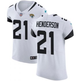 Wholesale Cheap Nike Jaguars #21 C.J. Henderson White Men\'s Stitched NFL New Elite Jersey