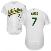 Wholesale Cheap Athletics #7 Walt Weiss White Flexbase Authentic Collection Stitched MLB Jersey