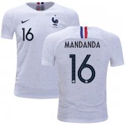 Wholesale Cheap France #16 Mandanda Away Kid Soccer Country Jersey
