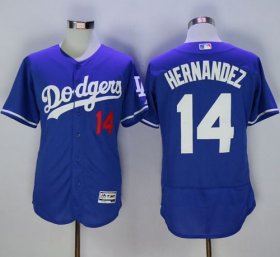 Wholesale Cheap Dodgers #14 Enrique Hernandez Blue Flexbase Authentic Collection Stitched MLB Jersey