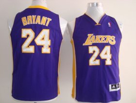 Cheap Los Angeles Lakers #24 Kobe Bryant Purple Kids Jersey