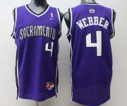 Wholesale Cheap Sacramento Kings #4 Chris Webber Sacramento Purple Swingman Jersey