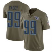 Wholesale Cheap Nike Titans #99 Jurrell Casey Olive Men's Stitched NFL Limited 2017 Salute to Service Jersey