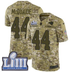 Wholesale Cheap Nike Rams #44 Jacob McQuaide Camo Super Bowl LIII Bound Men\'s Stitched NFL Limited 2018 Salute To Service Jersey