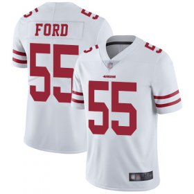 Wholesale Cheap Nike 49ers #55 Dee Ford White Men\'s Stitched NFL Vapor Untouchable Limited Jersey