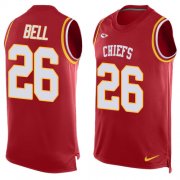 Wholesale Cheap Nike Chiefs #26 Le'Veon Bell Red Team Color Men's Stitched NFL Limited Tank Top Jersey