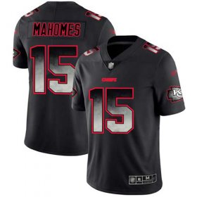 Wholesale Cheap Nike Chiefs #15 Patrick Mahomes Black Men\'s Stitched NFL Vapor Untouchable Limited Smoke Fashion Jersey