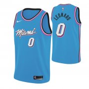 Wholesale Cheap Nike Heat #0 Meyers Leonard 2019-20 Men's Blue Miami City Edition NBA Jersey