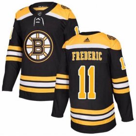 Cheap Men\'s Boston Bruins #11 Trent Frederic Black Stitched Jersey
