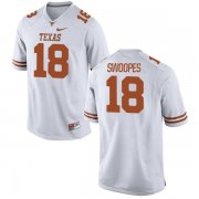 Wholesale Cheap Men's Texas Longhorns 18 Tyrone Swoopes White Nike College Jersey