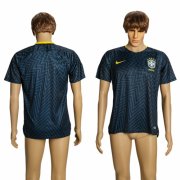 Wholesale Cheap Brazil Blank Training Soccer Country Jersey