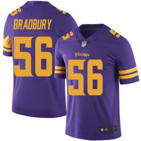 Wholesale Cheap Nike Vikings #56 Garrett Bradbury Purple Men\'s Stitched NFL Limited Rush Jersey