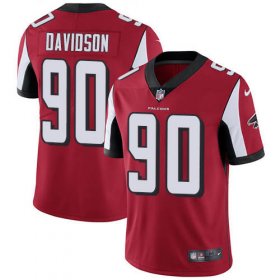 Wholesale Cheap Nike Falcons #90 Marlon Davidson Red Team Color Men\'s Stitched NFL Vapor Untouchable Limited Jersey