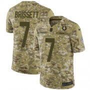 Wholesale Cheap Nike Colts #7 Jacoby Brissett Camo Youth Stitched NFL Limited 2018 Salute to Service Jersey