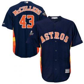Wholesale Cheap Astros #43 Lance McCullers Navy Blue Cool Base 2019 World Series Bound Stitched Youth MLB Jersey