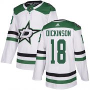 Cheap Adidas Stars #18 Jason Dickinson White Road Authentic Youth Stitched NHL Jersey