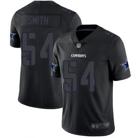 Wholesale Cheap Nike Cowboys #54 Jaylon Smith Black Men\'s Stitched NFL Limited Rush Impact Jersey