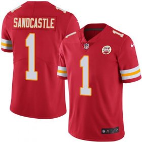 Wholesale Cheap Nike Chiefs #1 Leon Sandcastle Red Team Color Men\'s Stitched NFL Vapor Untouchable Limited Jersey
