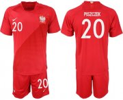 Wholesale Cheap Poland #20 Piszczek Away Soccer Country Jersey